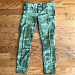 GAP RARE Camo Print Always Skinny Green Pants Women’s Size 27